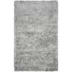 Rizzy Home Alora Decor Pearl 3'6" X 5'6" Solid Gray Hand-Tufted Area Rug