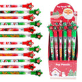 Tiny Mills 24 Pcs Christmas Multi Point Stackable Push Pencil Assortment With Eraser For Christmas Party Favor Prize Carnival St