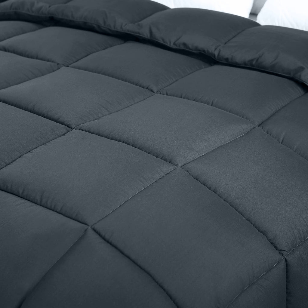 Utopia Bedding Comforters Twin Size, All Season Duvet Insert, Down Alternative Box Stitched Bed Comforter With Corner Tabs, Mach
