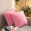 Avs Soft Pillow Cushion Square Shape Cover With Furry Material Case Without Fillers For Couch Pillow Cases Sofa/Bedroom/Home Off