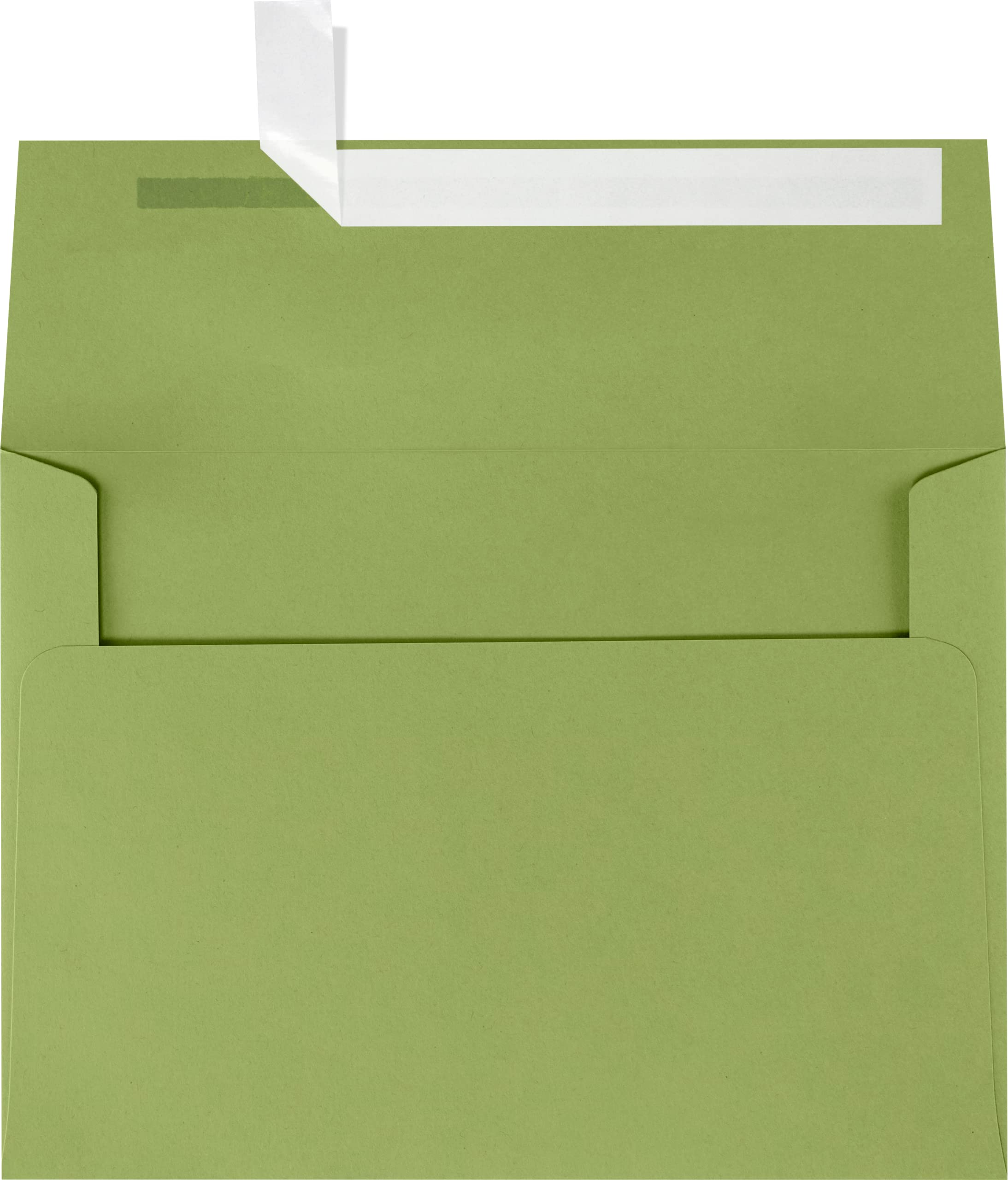 Luxpaper A7 Invitation Envelopes For 5 X 7 Cards In 80 Lb. Avocado, Printable Envelopes For Invitations, W/Peel And Press Seal,