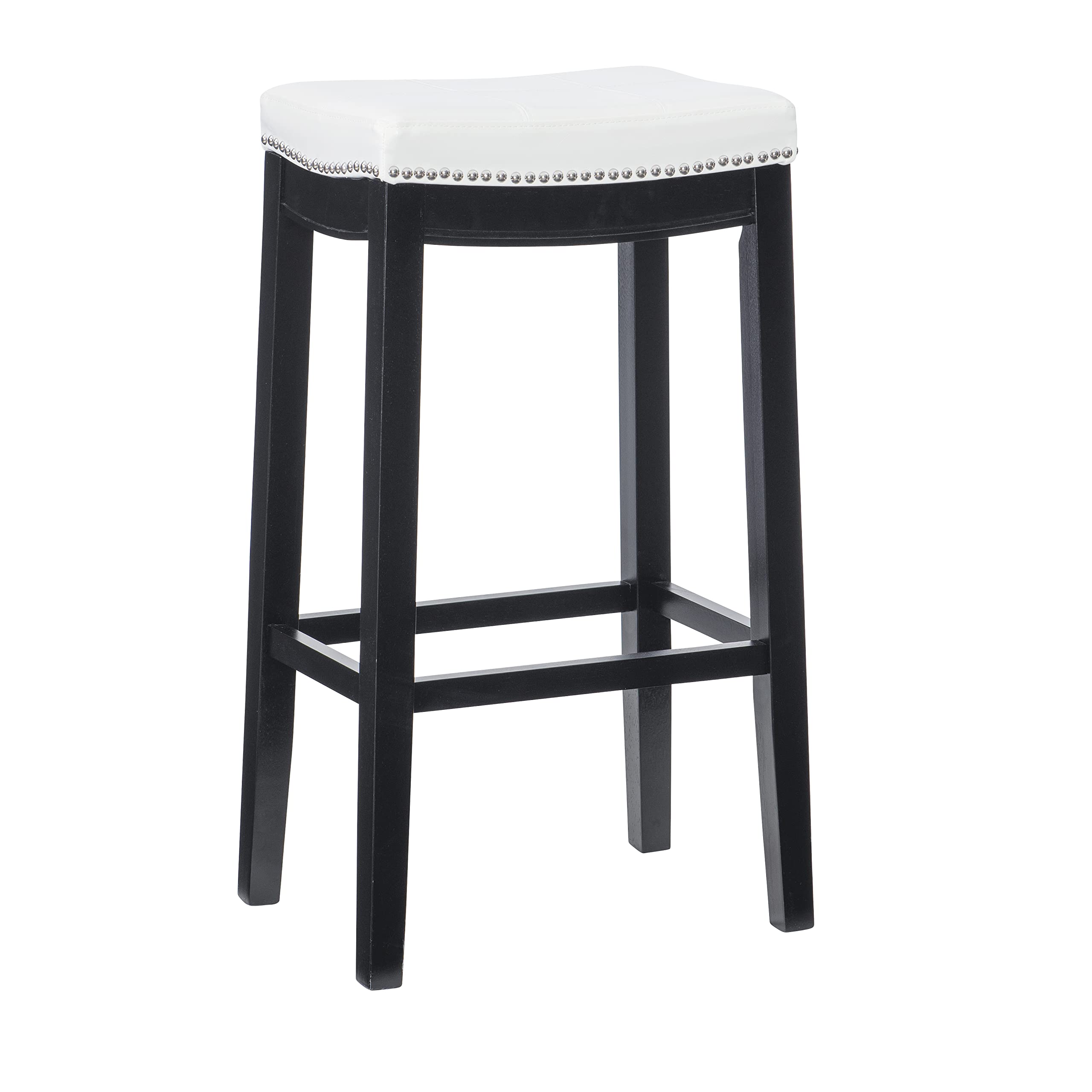 Claridge White Pu Barstool