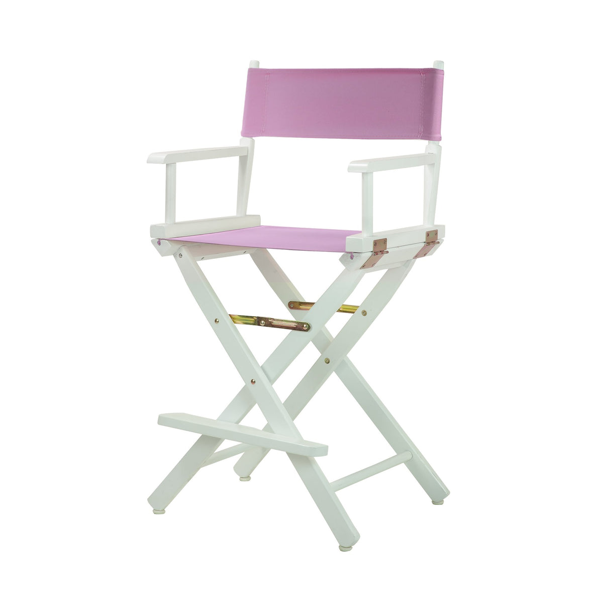 Casual Home 220-01/021-22 Director Chair, 24&quot; - Counter Height, Whiteframe/Pink Canvas