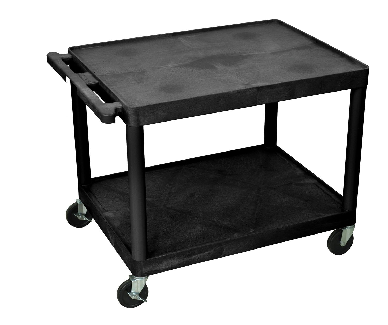 LUXOR LP27-B 27H AV Cart - Two Shelves