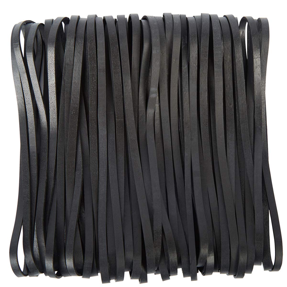 Amuu Rubber Bands Large Black 50 Pack 8 Inches Trash Can Band Set Elastic Bands For Office Supply Trash Can File Folders Cat Lit
