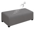 Easy-Going 100% Dual Waterproof Stretch Ottoman Cover Rectangle Folding Storage Stool Furniture Protector Soft Slipcover for Liv