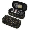 Perinsto Golden Dogs Animal Paws Pencil Case Big Capacity Multi Compartment Stationery Box Pencil Pouch Holder Desk Organizer Fo