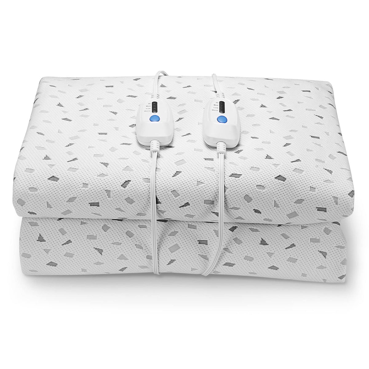 Heated Mattress Pad Queen Size 60'X80', Electric Underblanket Mattress Cover Bed Warmer Fit Up To 15' Deep Pocket, Dual Contr