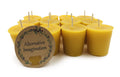 4 Pack of Beeswax Votive Candles - 100% Pure, Natural Beeswax with Natural Light Honey Scent - 15 Hour Burn - Alternative Imagin