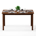 Furinno Tioman Outdoor Dining Table, Natural 35.5'D X 59.0'W X 29.0'H