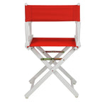 Casual Home 18" Director'S Chair White Frame With Red Canvas