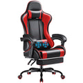 Furmax Gaming Chair, Video Game Chair with Footrest and Massage Lumbar Support, Swivel Seat Height Adjustable Computer Chair wit