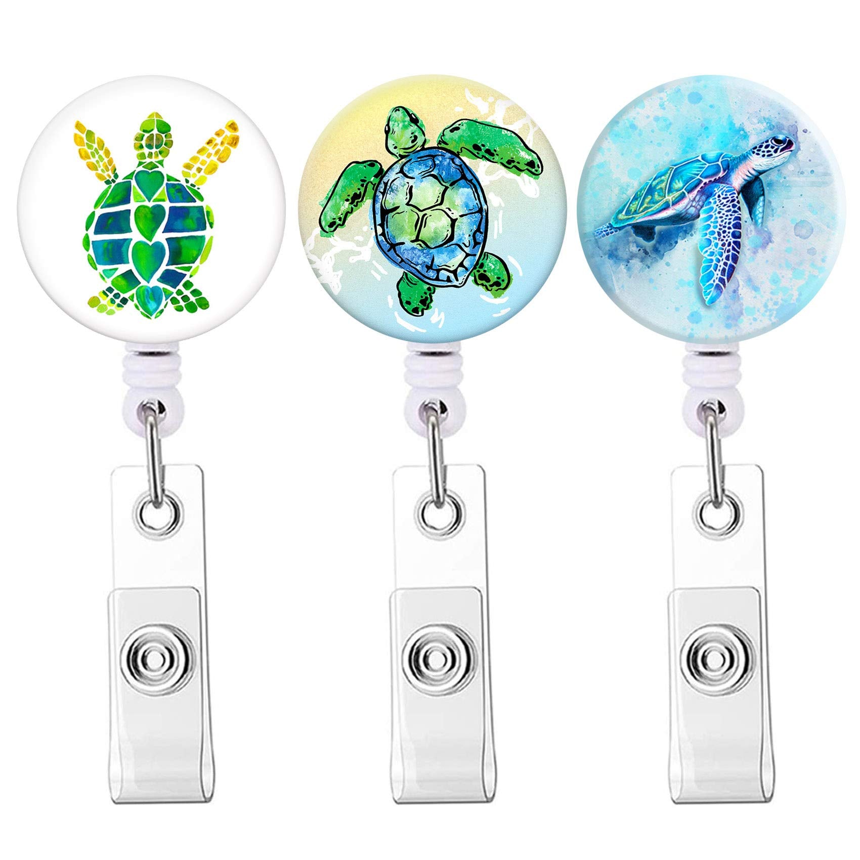 Retractable Badge Reel Clip, Cute Badge Holder Nursing Badge Reels With Alligator Clip, Name Decorative Badge Clip On Id Card Ho