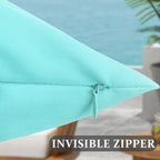Sofjagetq Pack Of 2 Outdoor Waterproof Throw Pillow Covers Durable Vibrant Decorative Outdoor Pillows Cushion Case Pillow Shell