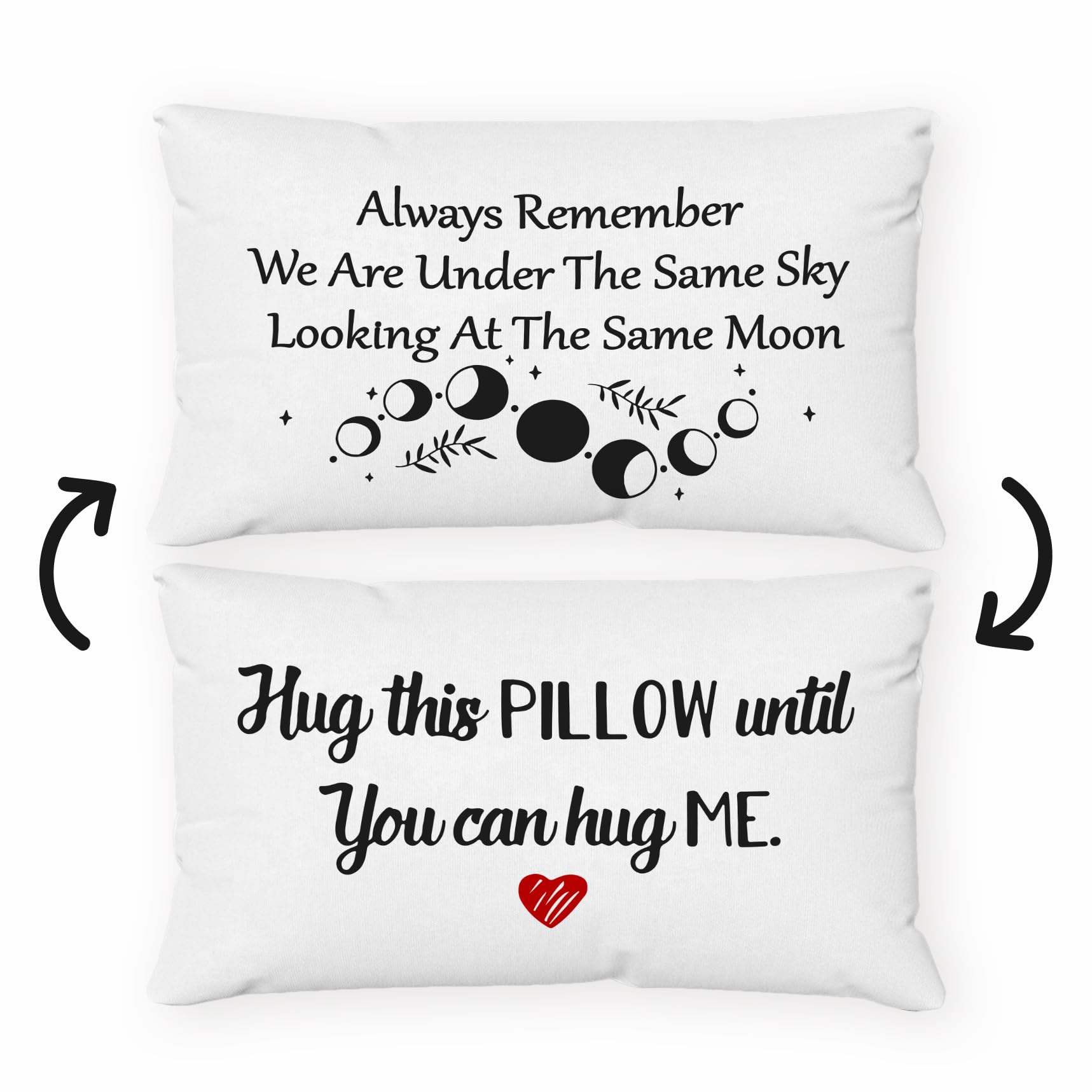 Long Distance Relationship Gifts Always Remember We Are Under The Same Sky Reversible Decor Throw Pillow Case Decor For Home Bed