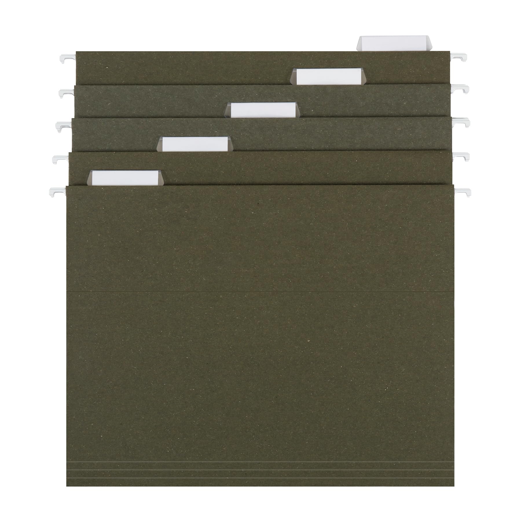 Island Hanging File Folder 1/5 Cut, Letter Size, Standard Green, 25 Count (372 1/5)