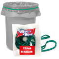 Rubber Bands For 55 Gallon Trash Cans - 12 Pack | Secure 55 Gallon Trash Bags | Heavy Duty, Durable, Stretchable, & Reusable For