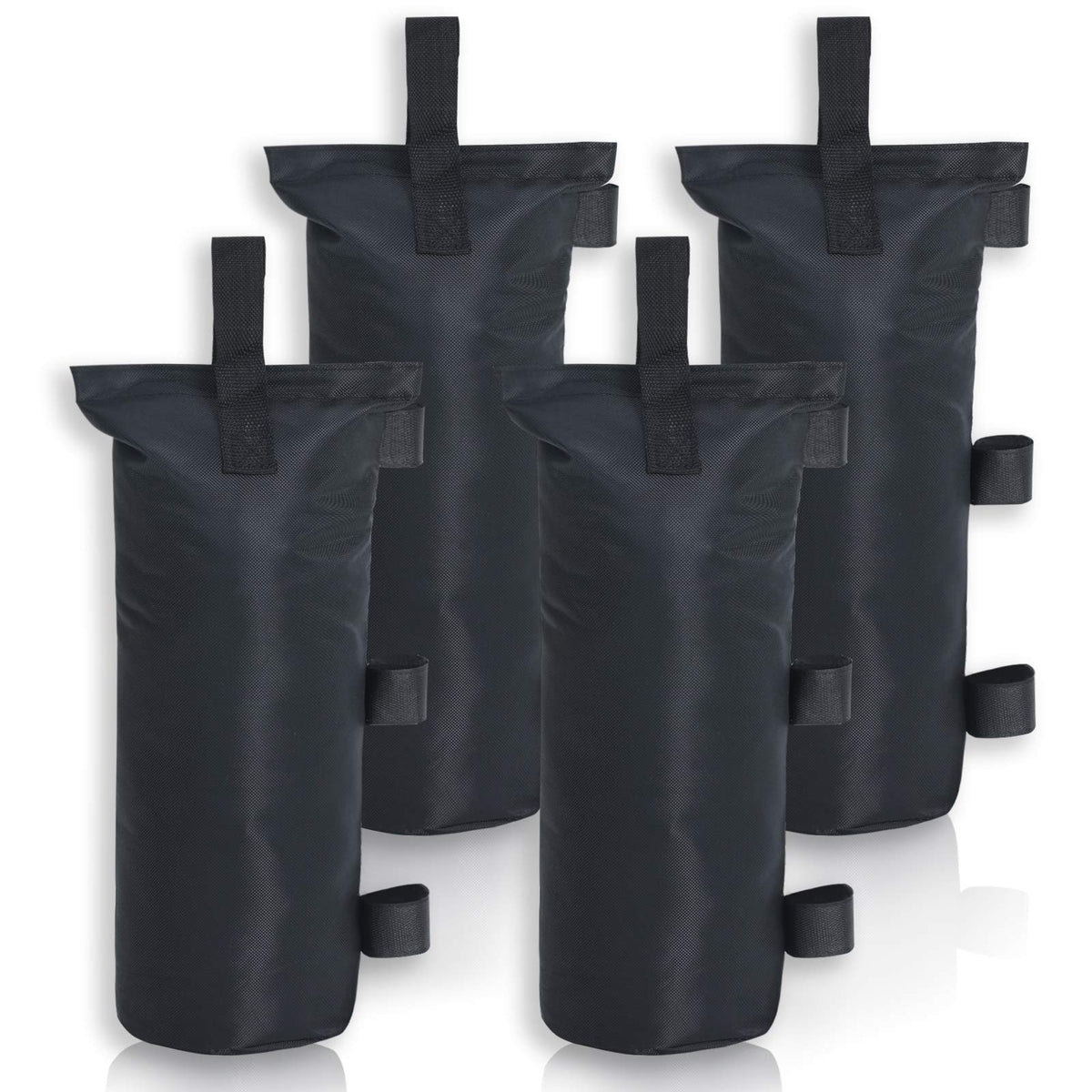 Mastercanopy 112Lbs Canopy Weight Sandbags,Without Sand (5inchX18inch,Black)