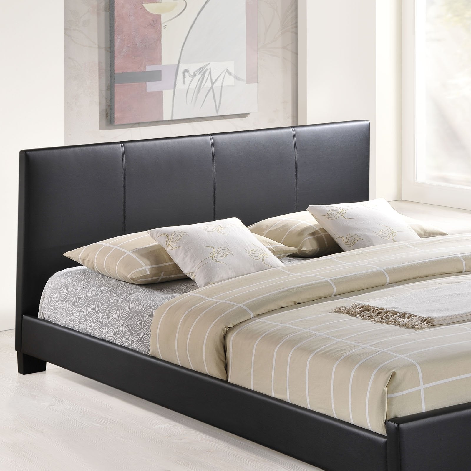 Modway Alex King Vinyl Bed In White
