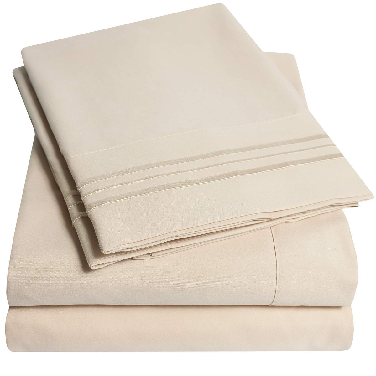 1500 Supreme Collection King Sheet Sets Pale Yellow - Luxury Hotel Bed Sheets And Pillowcase Set For King Mattress - Extra Soft,