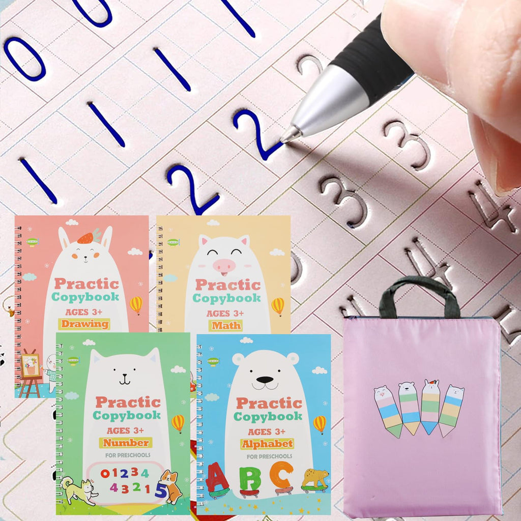 Upgraded Large Size Magic Practice Copybook For Kids, Reusable Writing Practice Book For Kids, Reusable Copybook Preschool For K