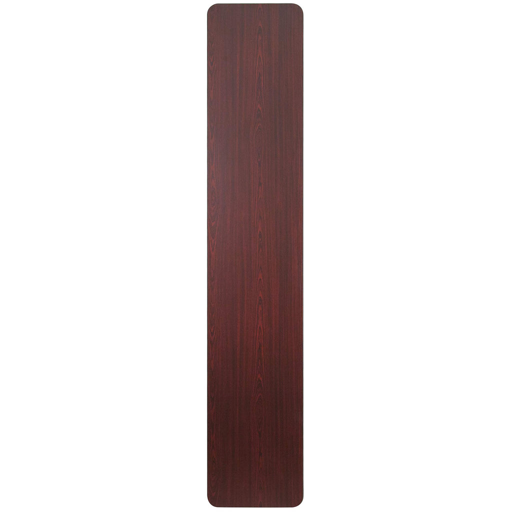 Flash Furniture Floyd 8-Foot High Pressure Mahogany Laminate Folding Training Table