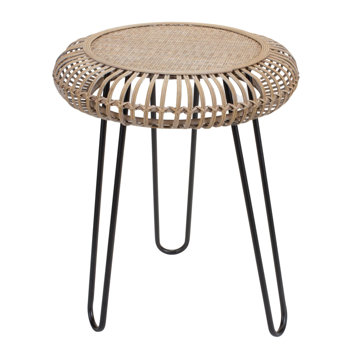 Melrose International Stool 20.5&quot; D x 25&quot; H Iron