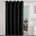 Joydeco Sliding Door Curtains, Black Curtains 70 X 108 Inches, Extra Wide Curtains For Patio Sliding Door Living Room, Room Divi