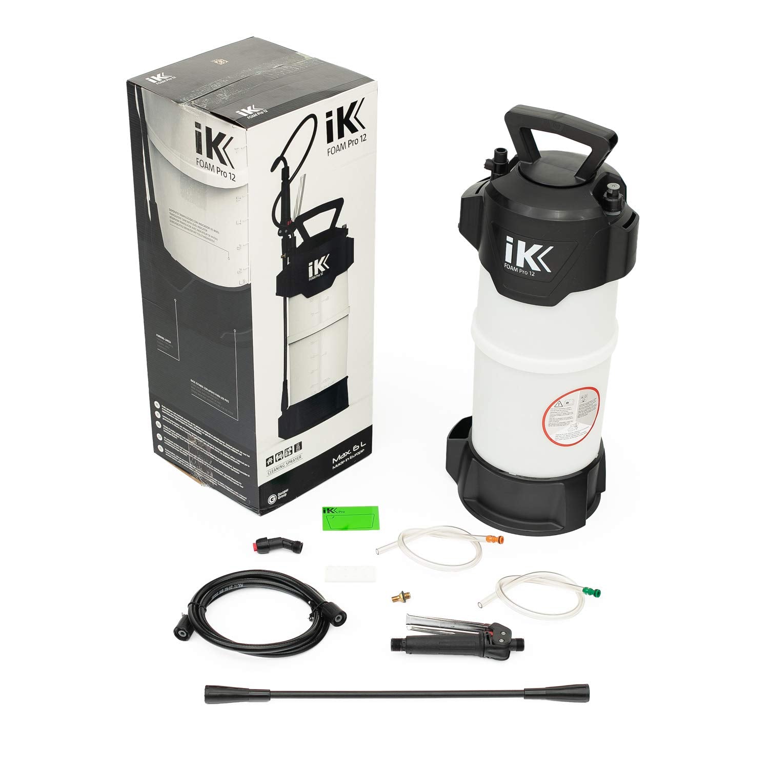 Goizper Ik Foam Pro 12, Professional Foam Sprayer, Black