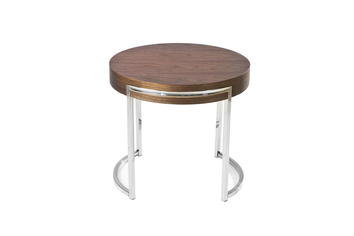 Pangea Home Riso Side Table, Walnut