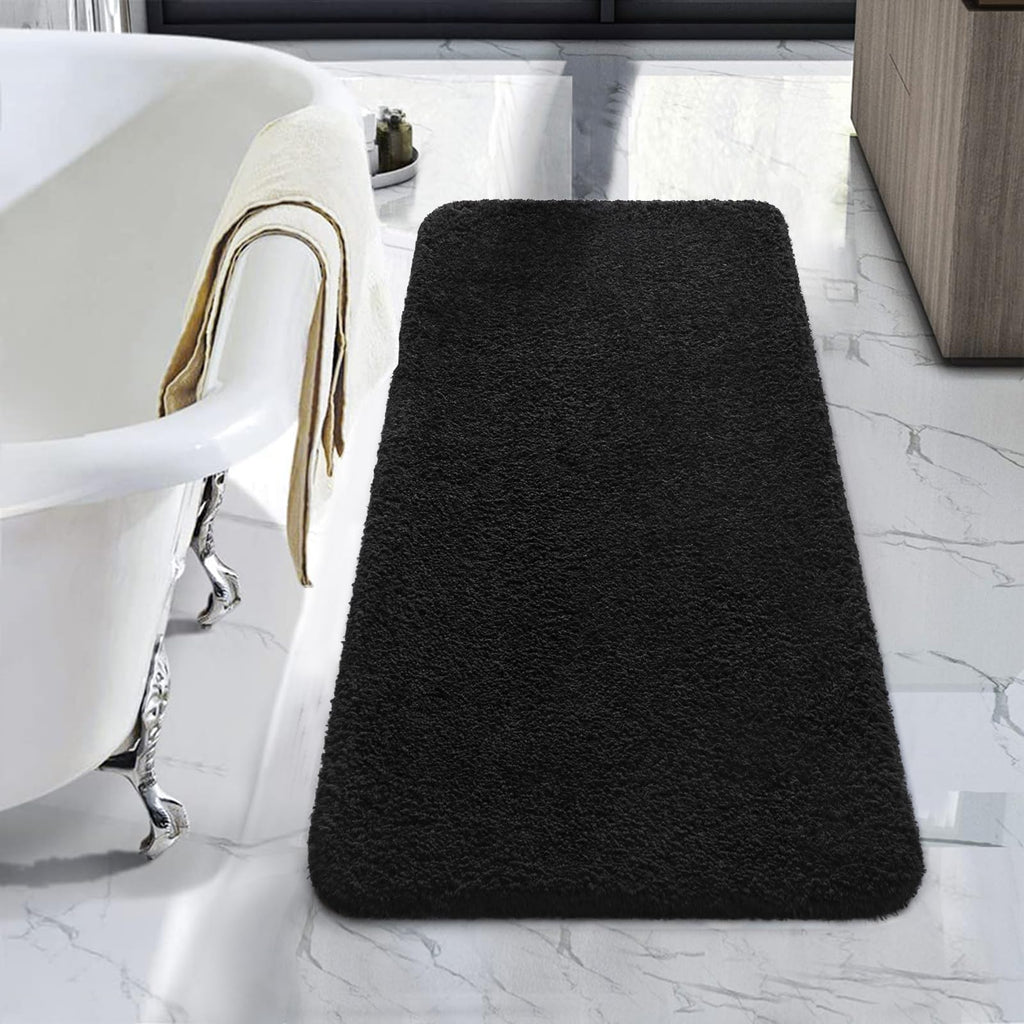 LOCHAS Bathroom Rug Runner 24x48 Inch, Soft Thick Absorbent Microfiber Bath Rugs for Bathroom, Machine Washable, Shaggy Plush No
