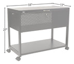 Safco Mobile File Cart, Fits Letter and Legal-Size Hanging Folders, Includes a Locking Lid & 2 Keys