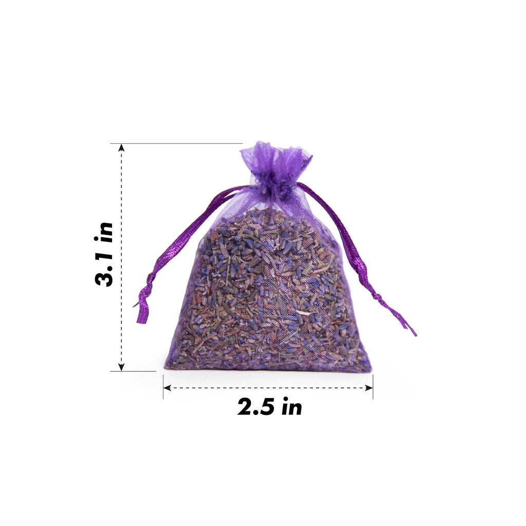 Lavande Sur Terre Bag Of 12 Sachets Dried Lavender Flower Lavender Sachets For Drawers And Closets, Lv-B-1