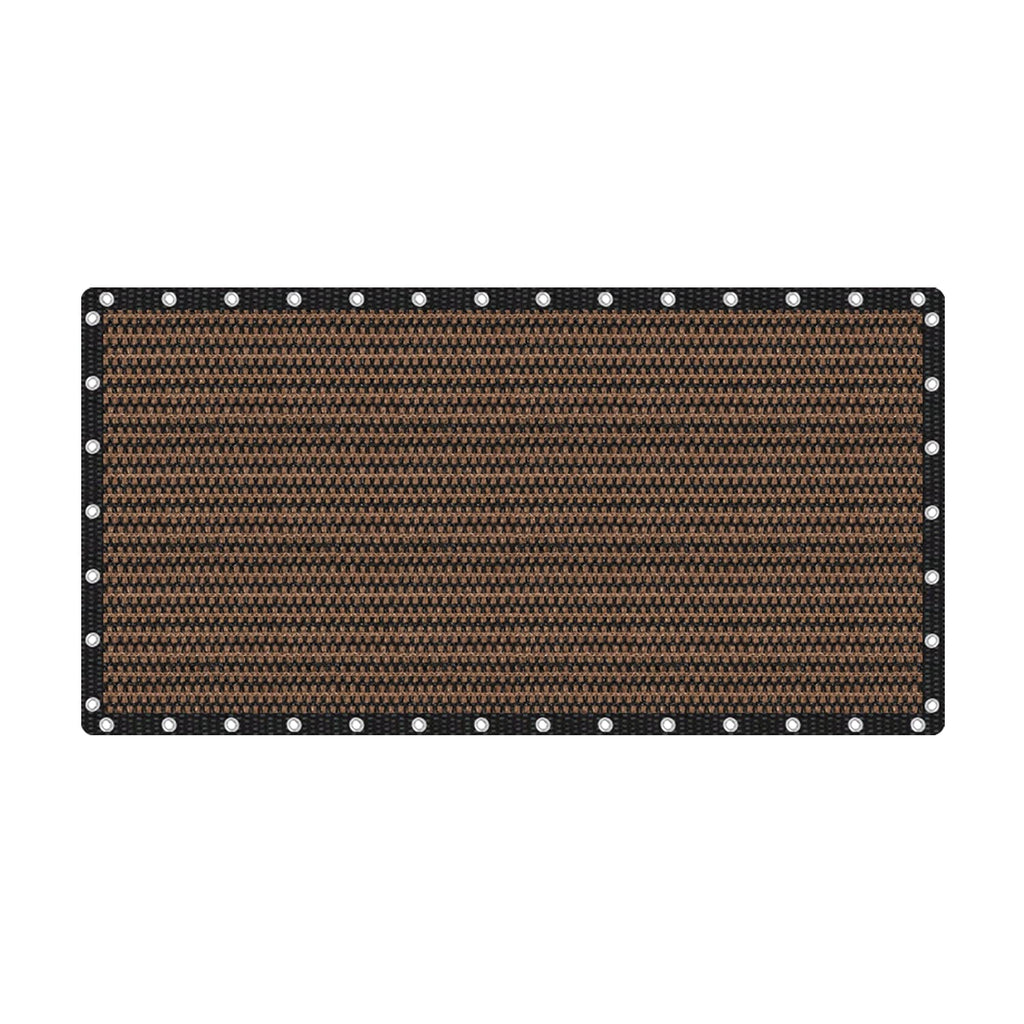 Vicllax Shade Fabric Sun Shade Cloth Privacy Screen With Grommets For Patio Garden Pergola Cover Canopy 10X20 Ft, Mocha