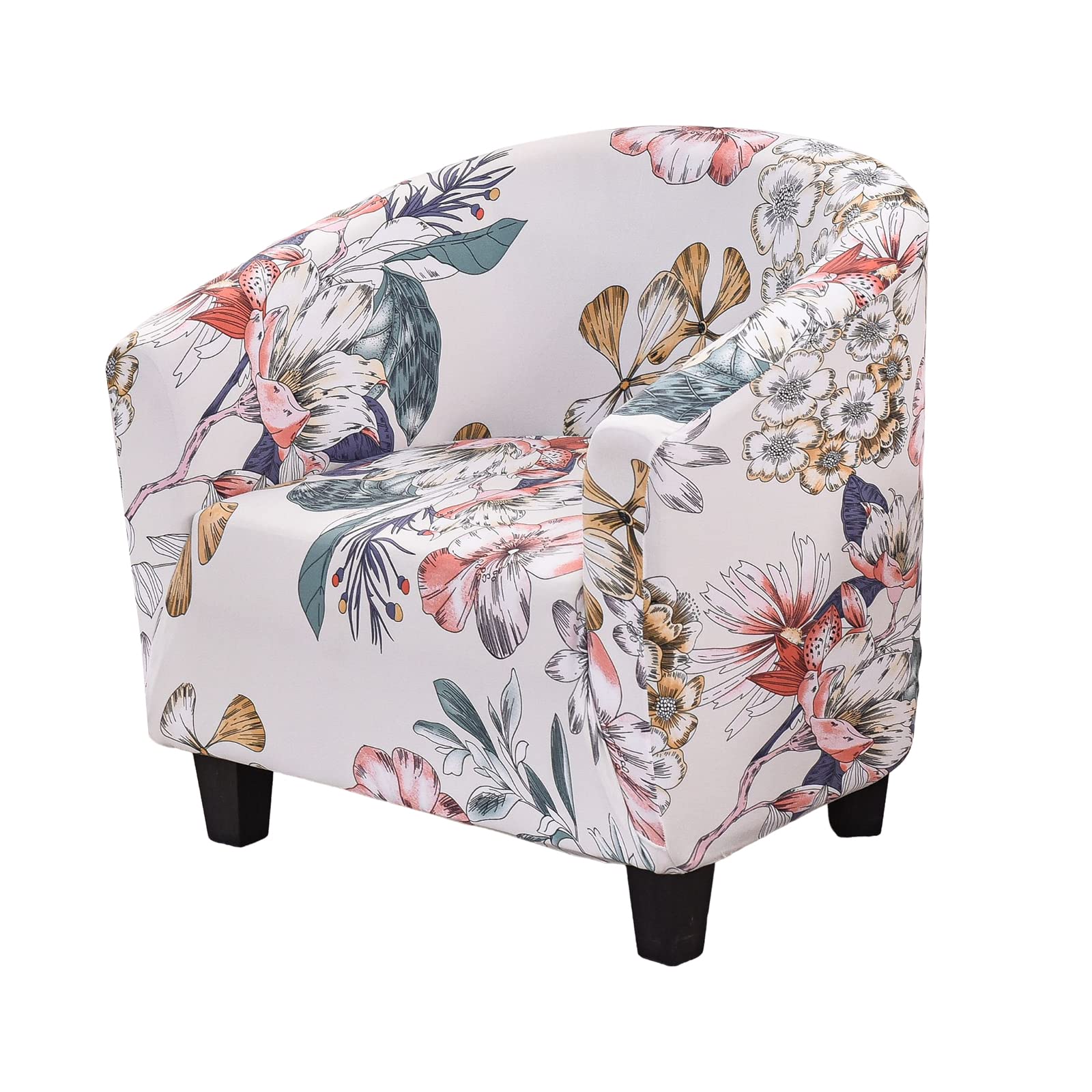 NILUOH Club Chair Slipcover Jacquard Tub Chair Cover Stretch Armchair Covers Sofa Cover Furniture Protector for Living Room (A52