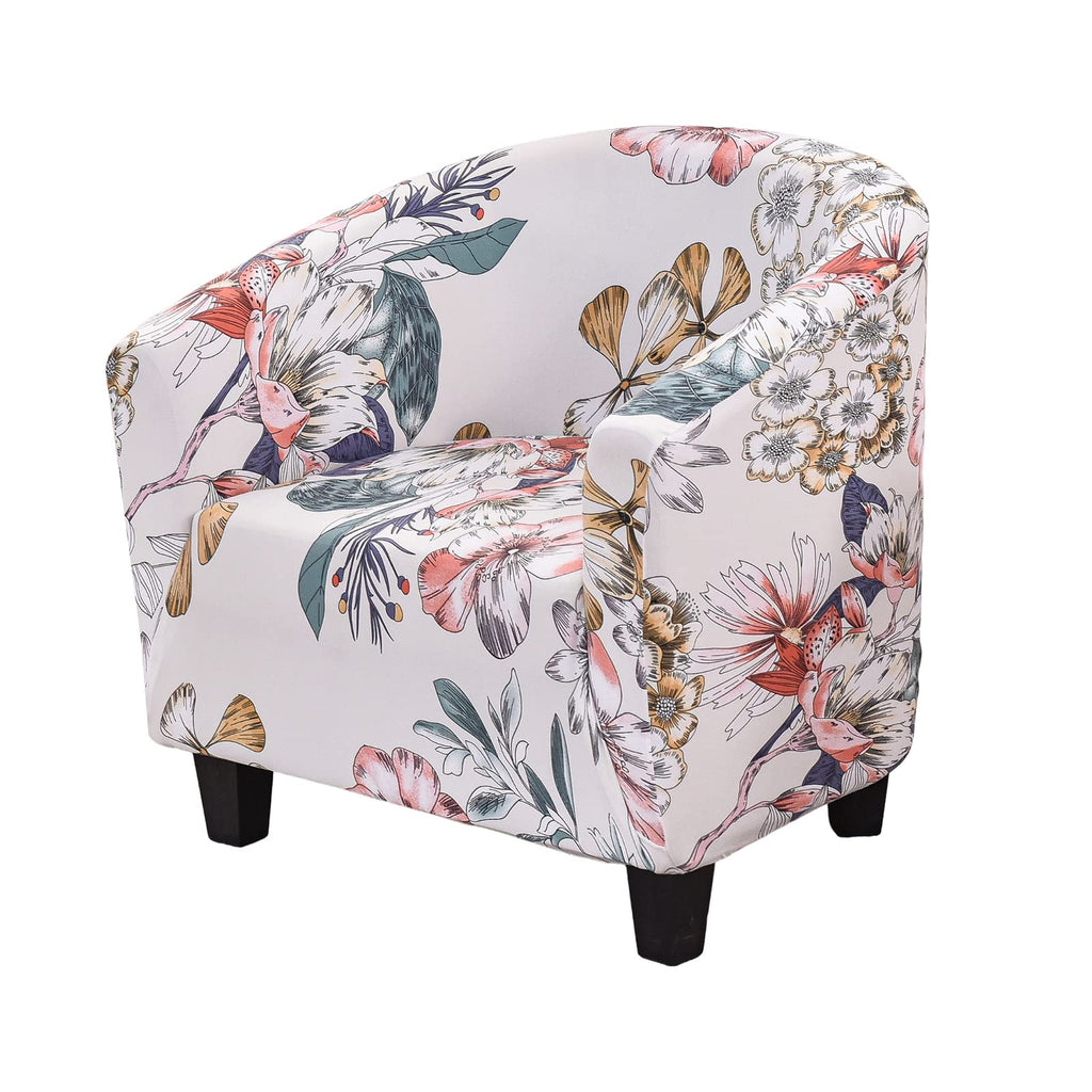 NILUOH Club Chair Slipcover Jacquard Tub Chair Cover Stretch Armchair Covers Sofa Cover Furniture Protector for Living Room (A52
