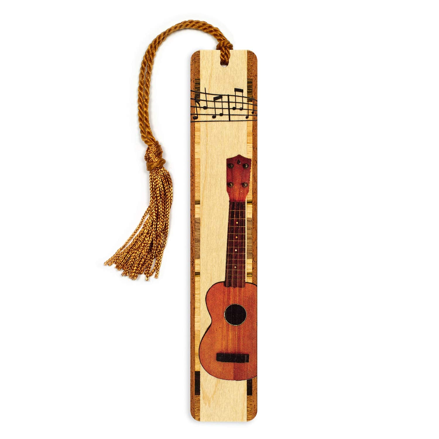 Ukulele Uke Musical Instrument Wooden Bookmark - Made In Usa