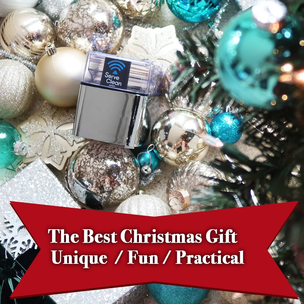 Serve Clean Toothpick Dispenser, Chrome Model DC7400, Elegant Design, Durable Chrome Finish