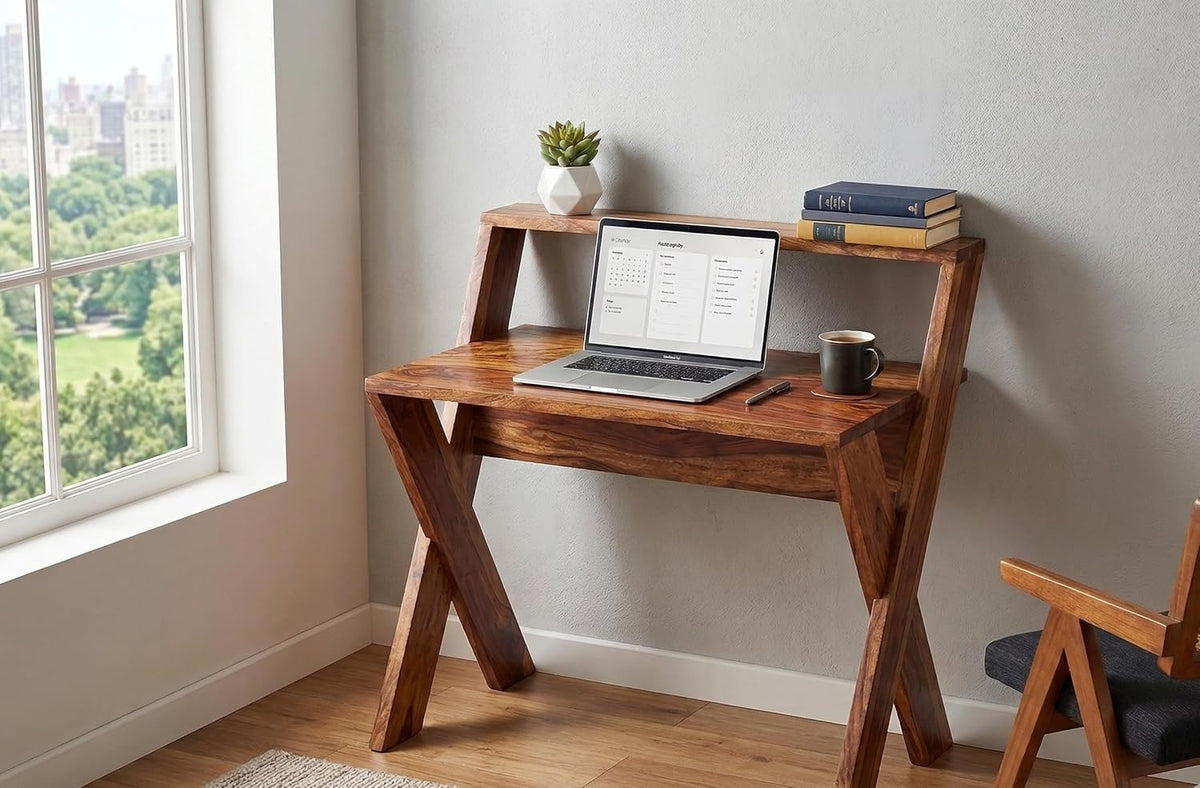 Surya Crafts Solid Sheesham Wooden Study Table Foldable For Students ...