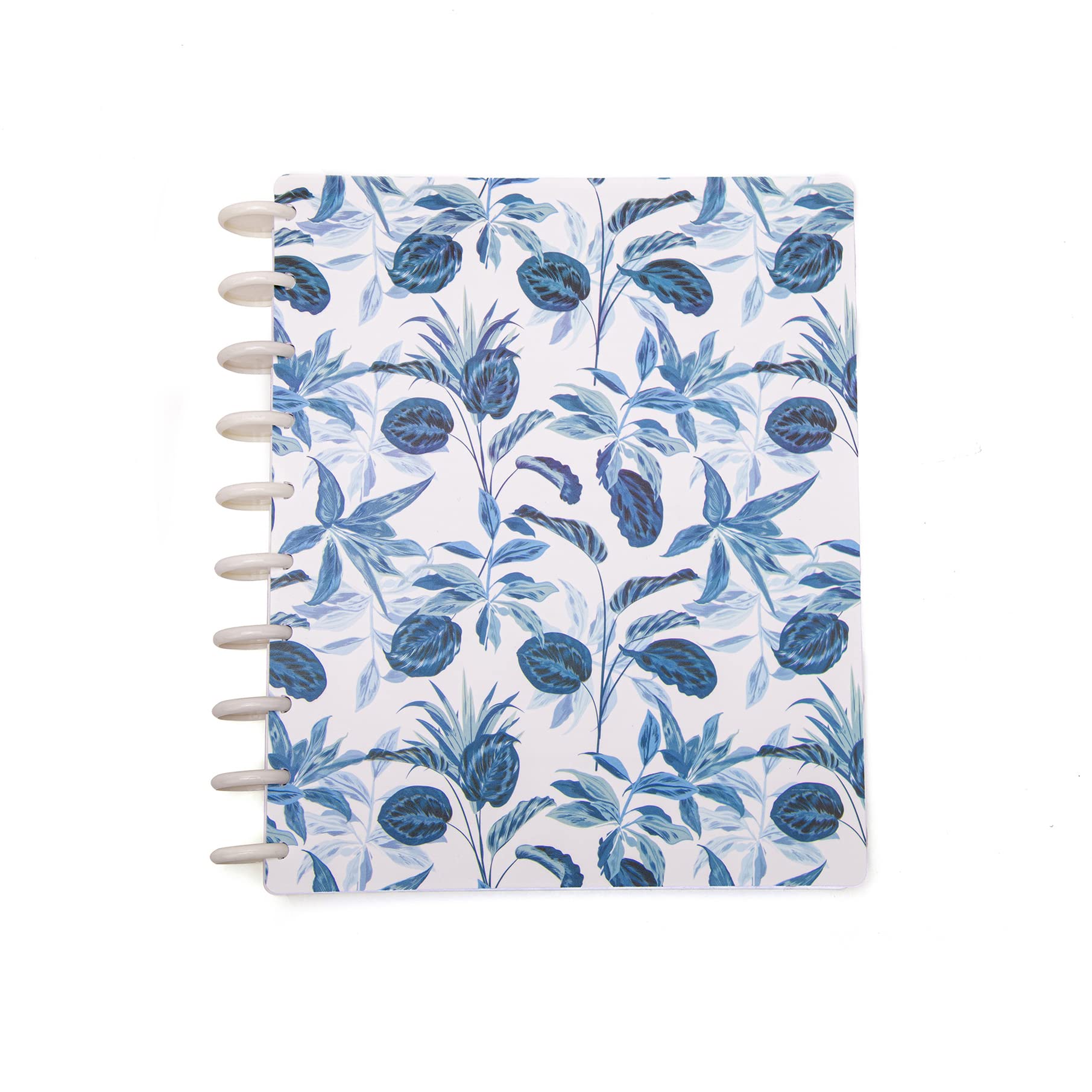 Talia Discbound Notebooks, Planner, Customizable, (Blue Floral, Midsize 18629 (7.5In X 9.75In))