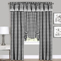 Woven Trends Farmhouse Curtains Kitchen Decor, Buffalo Plaid Single Panel, Classic Country Plaid Gingham Checkered Design, Farmh