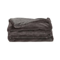 Unhide Lil Marsh - Faux Fur Blanket - Durable, Lightweight, Extra Soft Blanket - Machine Washable - Charcoal Charlie, Small (50