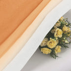 Dwcn Orange Faux Linen Ombre Sheer Curtains - 84 Inches Long Autumn Gradient Semi Voile Curtains For Bedroom And Living Room, Se