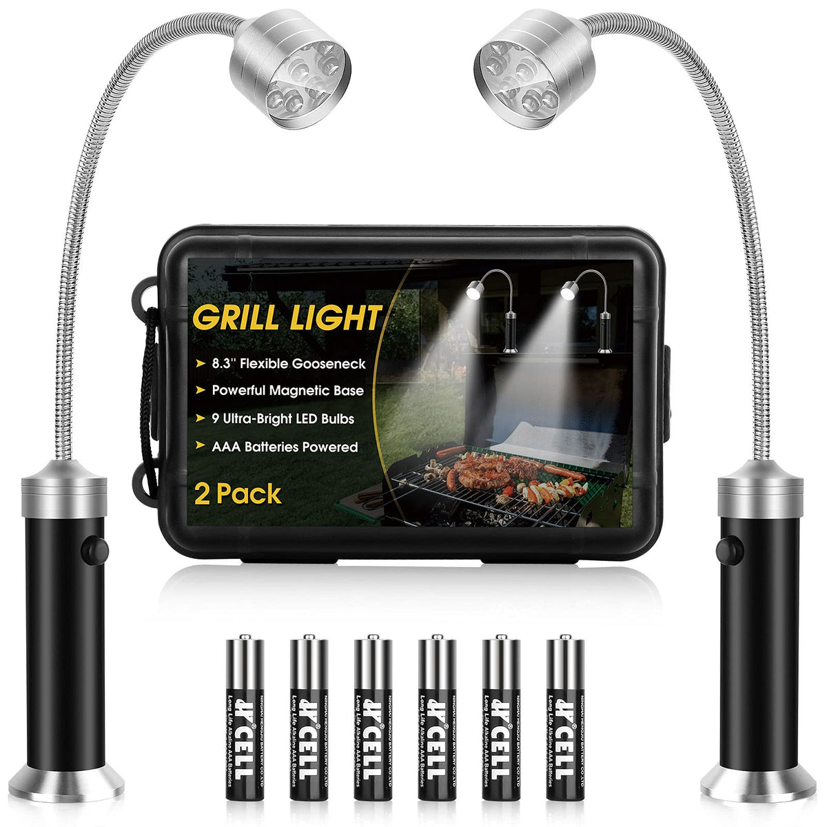 Barbecue Grill Light, Bbq Grilling Accessories For Outdoor With Magnetic Base, Stocking Stuffers Grilling Gifts For Men, 360 Deg