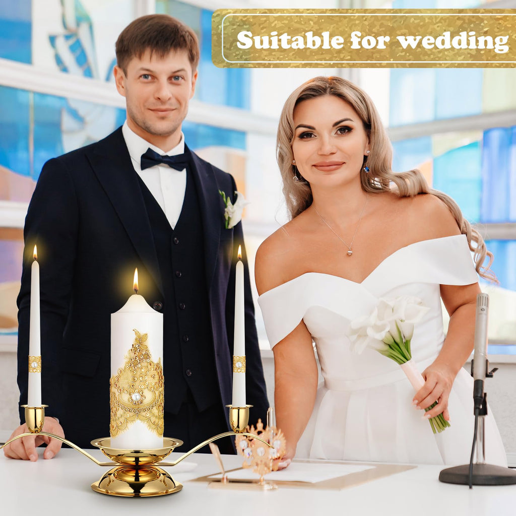 Irenare Unity Candles With Candle Holder For Wedding Ceremony Wedding Accessories For Reception Ceremony Decorative Candle Holde