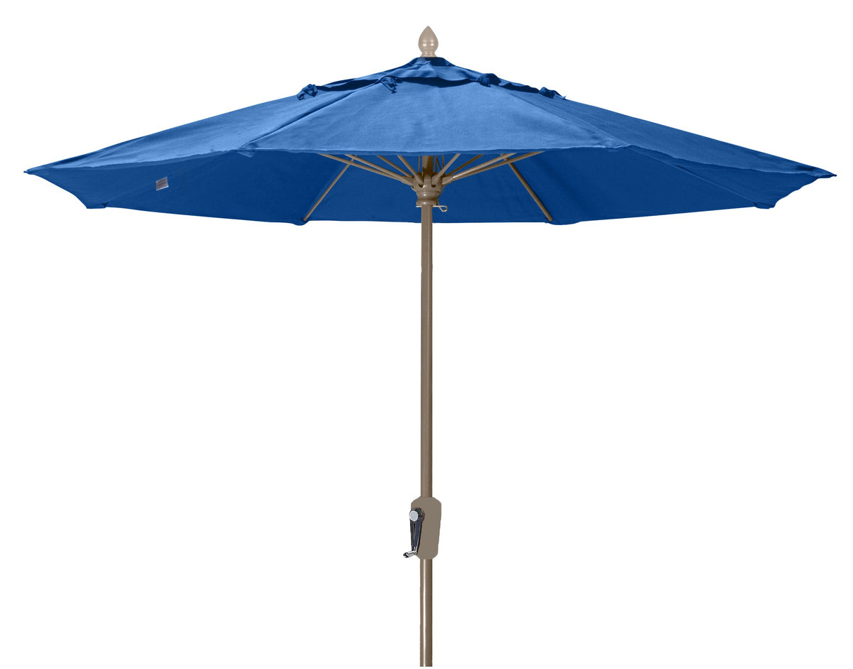 Fiberbuilt Umbrellas 7Mcrcb-8602 Market Umbrella, 7.5' Marine Grade Canopy, Pacific Blue