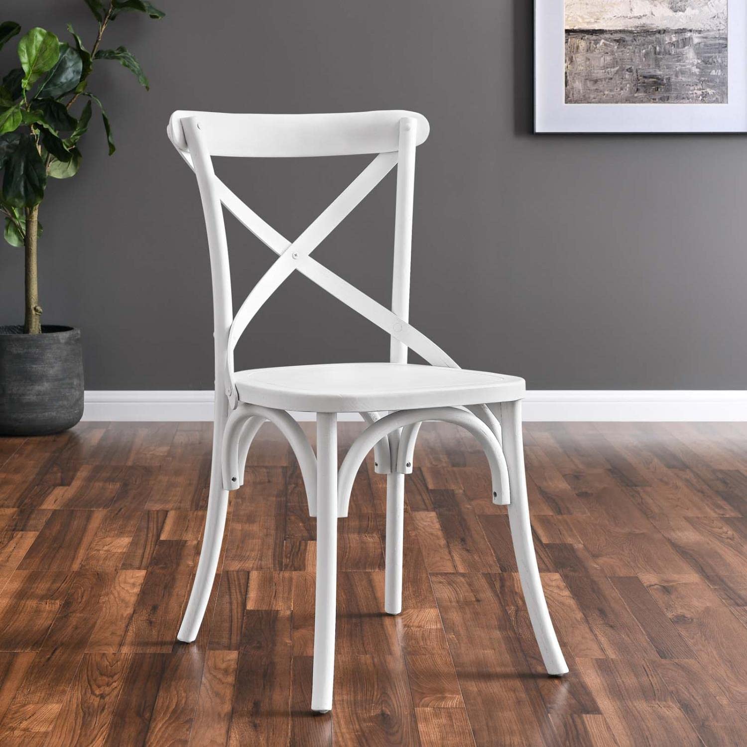 Modway Gear Dining Side Chair In White