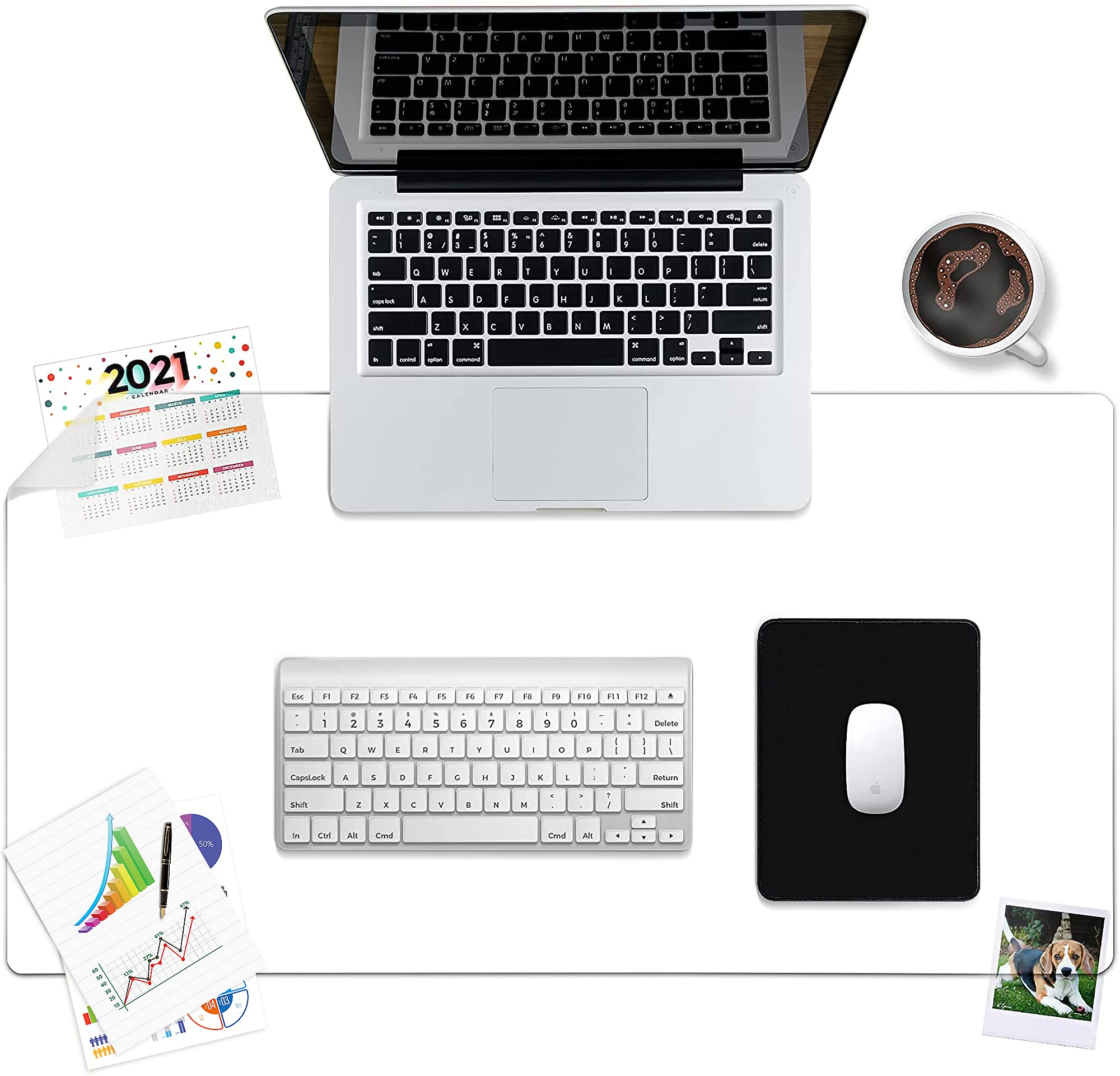Awnour Clear Desk Mat, 34X17 Inches, Clear Table Protector, Desk Protector Mat Clear, Desk Mats On Top Of Desks, Clear Desk Prot