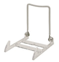 Gibson Holders 12-Pack 1PL Small Display Stand for Plates, Platters, Kitchenware, Artwork, Frames, & More - Clear Base/White Wir