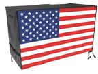 Atyard 55-Inch Outdoor Cover For Keter Unity Xl Portable Table - Uv Resistant, Breathable, All Weather (55' L X 24' W X 32' H) Black,American Flag